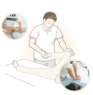 スポーツマッサージ画像イラスト